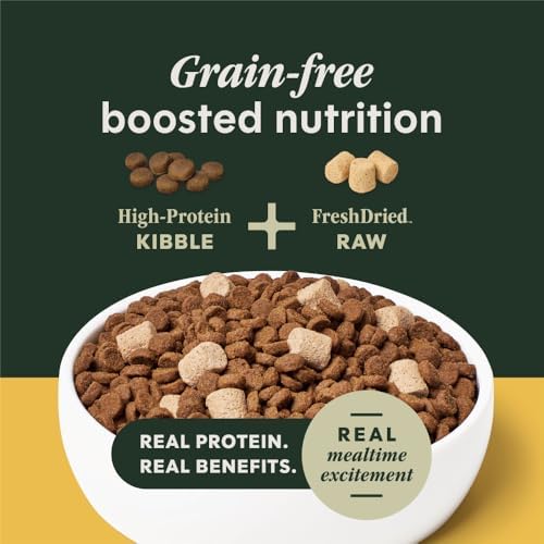 Instinct RawBoost Small Breed, Dry Dog Food + Freeze Dried, Chicken, 10 lb | High-protein kibble with FreshDried raw bites, nutrition for healthy weight, calcium for strong bones & teeth, grain-free