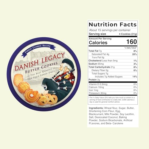 Danish Legacy Butter Cookies, 16 oz
