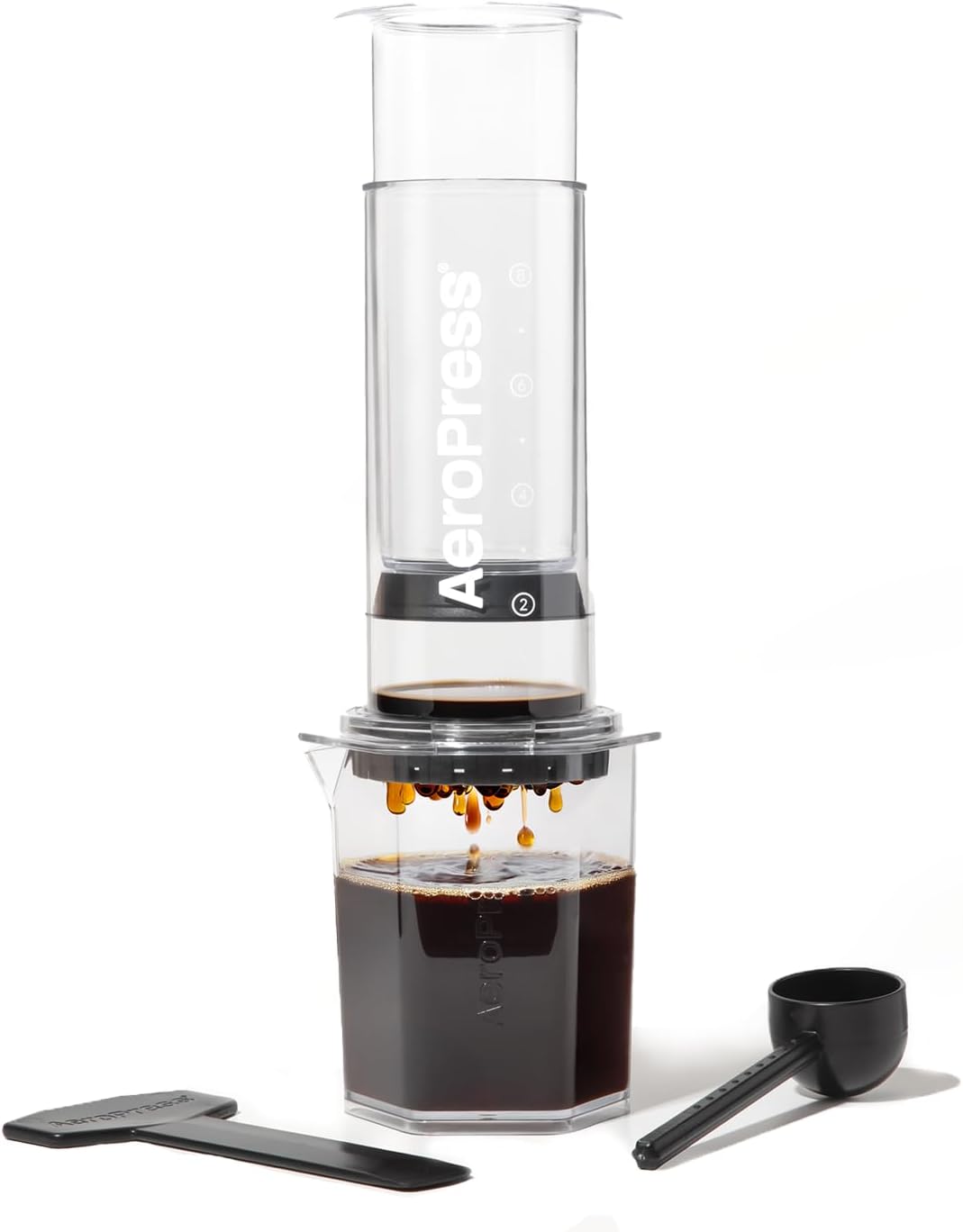 AeroPress Original Coffee Press, French Press, Pour-Over & Espresso Style | All-in-One Manual Coffee Maker, 2-Minute Brew, Less Bitterness, More Flavor, Portable, Travel & Camping