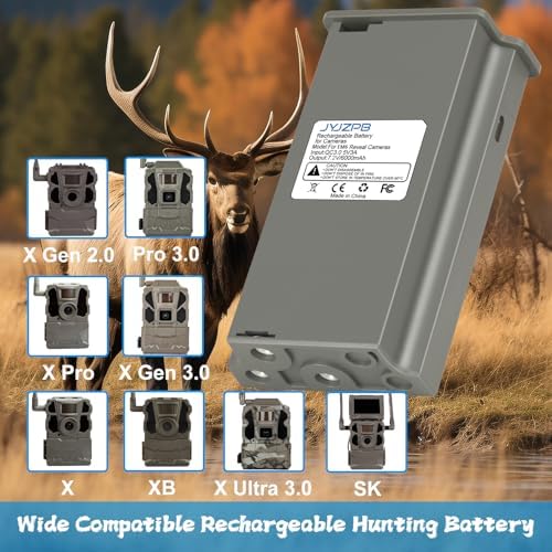 Rechargeable Reveal Lipo Lithium Battery for Trail Camera Reveal Pro 3.0 | for Reveal Cellular Trail Camera Pro 3.0, X Pro, X Gen 3.0, X Ultra 3.0