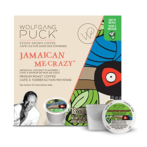 Wolfgang Puck Coffee Single Serve Capsules, Compatible with Keurig K-Cup Brewers, Hawaiian Hazelnut, 24 Count