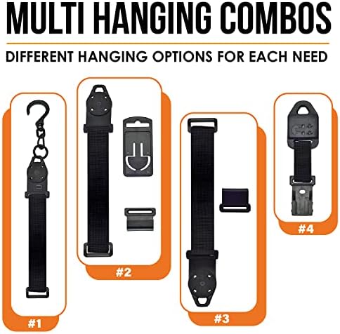 Universal Multimeter Magnet, Hook, and Clip Hanging Strap Kit | Works with Most Multitesters Including Fluke and Klein Tool Meters