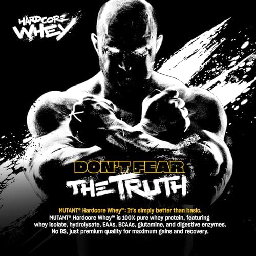 Mutant Hardcore WHEY, 100% Whey Protein Isolate, Vanilla Ice Cream, 5 lb