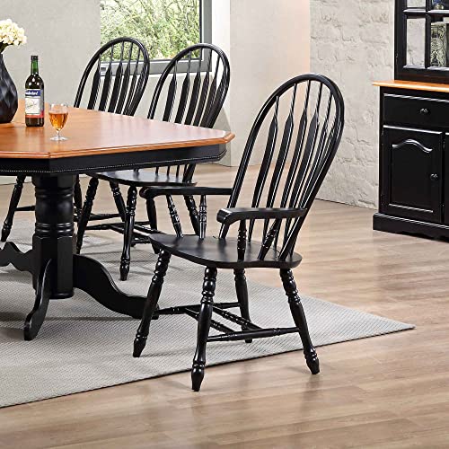Sunset Trading Comfort Dining Arm Chair, 41", Light Oak