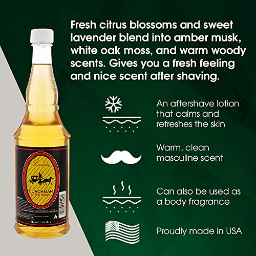 Clubman Lustray Blue Spice After Shave Lotion, 14 fl oz
