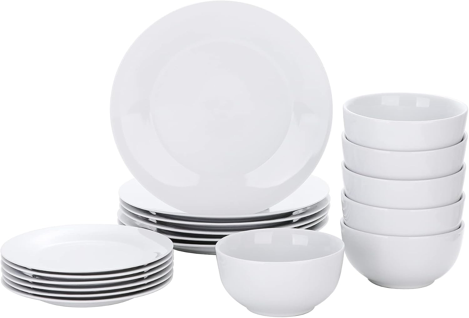 VEWEET 30 PCS Ceramic Dinnerware Sets for 6, Pink Floral Dish Set, ANNIE | Porcelain Dinner Set Including Dessert Plates, Soup Plates, Dinner Plates, Cups & Saucers, Microwave & Dishwasher Safe
