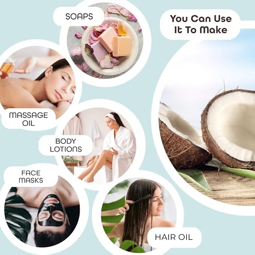 Fractionated Coconut Oil for Skin Moisturizer with Pump Massage Oils Best Carrier for Essential Oils Mixing Body OUL for Dry Skin Moisturizer Natural Oi for Face Hair Body 1 Gallon