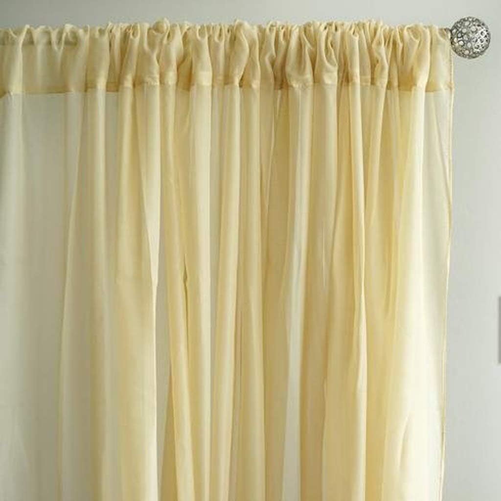 AK TRADING CO. 120" Wide (10Ft Wide) Sheer Voile Drape Panels for Backdrop, Wedding Events, Ceiling Drapes, Event Masking, & Decor - Select from 6ft to 50ft Length. (10 feet x 20 feet, Red)