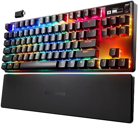 SteelSeries Apex Pro TKL Wireless Bluetooth HyperMagnetic Gaming Keyboard (Renewed)