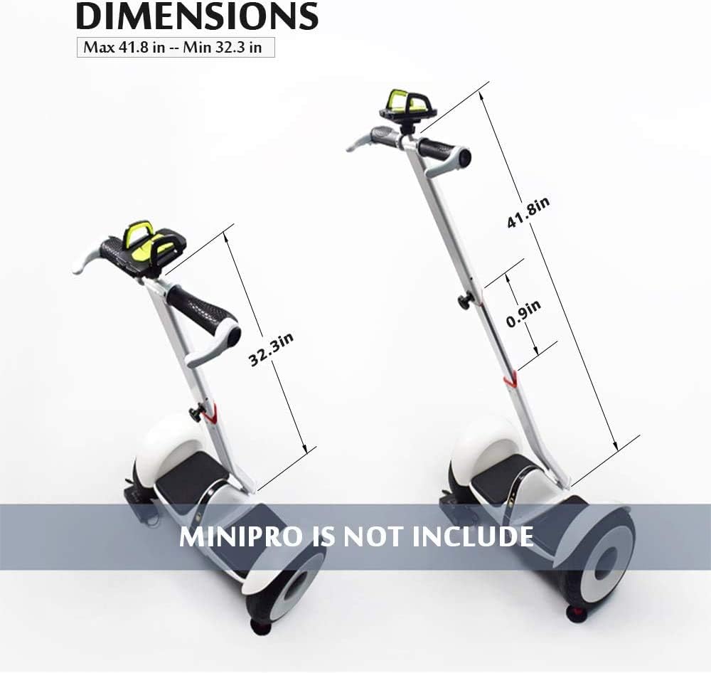 Adjustable Handlebar Handle Stand Release Knee Pressure Replacement for Segway Ninebot miniPRO miniLITE S Self Balance Hoverboard(Handlebar Only)