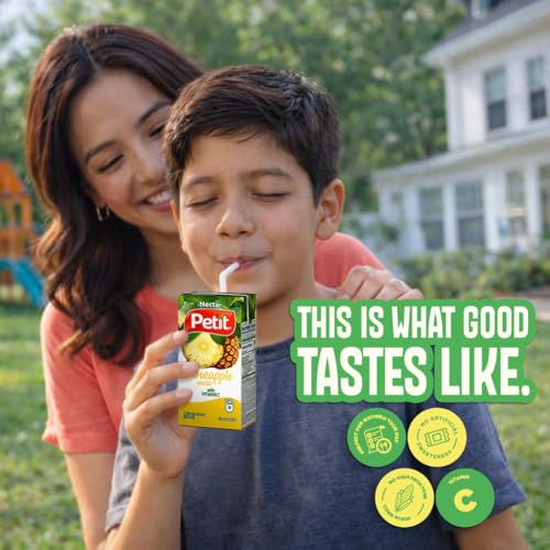 Petit Pineapple Nectar, 200 ml (Pack of 24) – Refreshing Tropical Fruit Juice Beverage