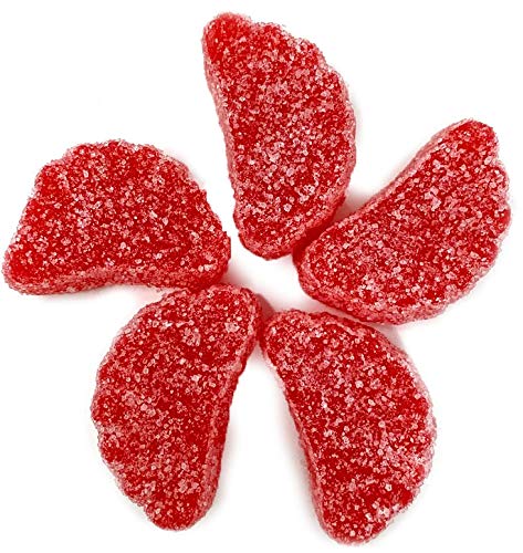 SweetGourmet Cherry Fruit Slices Sugar Coated Jelly Candy, 2.5 Pound Bulk Bag