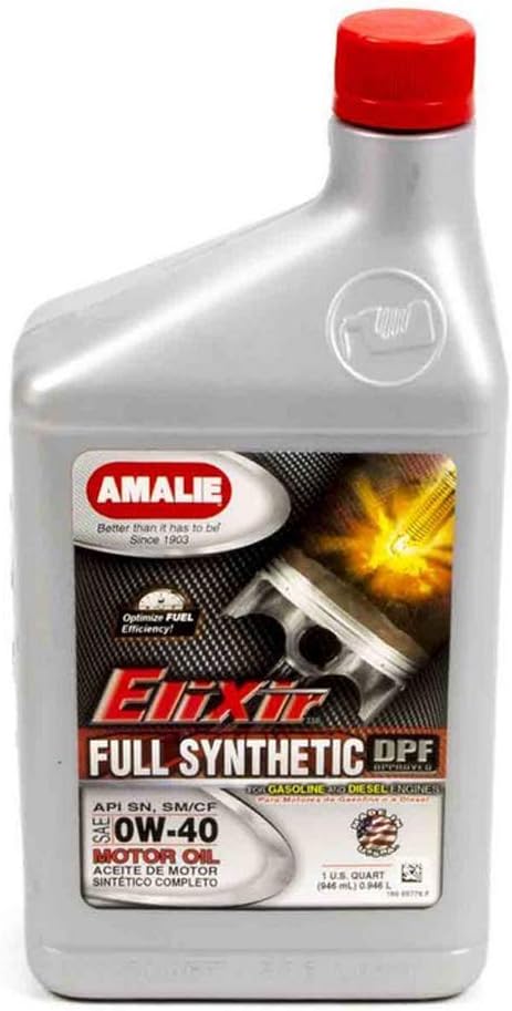 (65776-56) 0W-40 Elixir Full Synthetic Motor Oil - 1 Quart Bottle