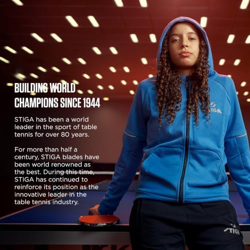 STIGA Advantage Series Indoor Ping Pong Table, Foldable Table Tennis Table - 13, 15, 18, and 25mm Tabletops - Quickplay 10 Minute Assembly - Playback Mode - Recreational- to Tournament-Level