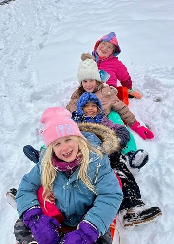 ESP 66" Family Fun Toboggan - Four Rider Sled - Orange 1138