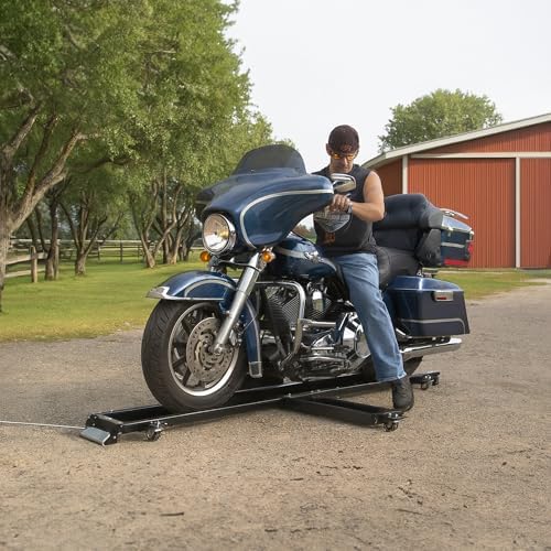 Black Widow Motorcycle Dolly Extra-Long for Cruisers Choppers 1,250 lb Cap