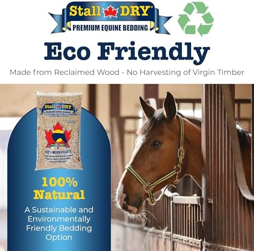 Progressive Planet Stall Dry Premium Equine Bedding Pellets, 35lbs - 100% Natural Kiln-Dried Pine Pellets