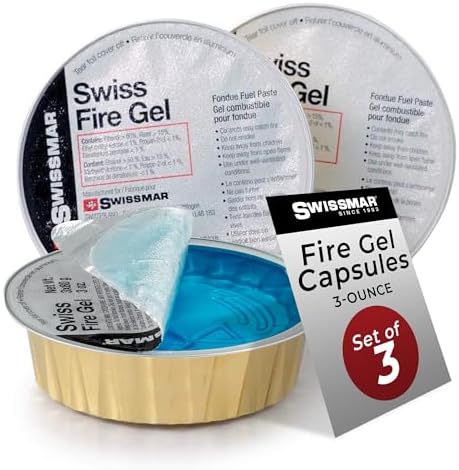 Swissmar Fire Gel Refill - Ideal for Fondue Fuel Burners & Portable Stove, Fluid Fuel Refill for Indoor & Outdoor Use, Lighter Fluid, Burns Longer - 16.9 Ounce