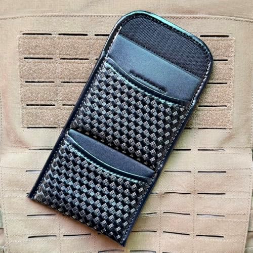 ROCOTACTICAL Flat Latex Glove Pouch, Basketweave Glove Holder for Duty Belt