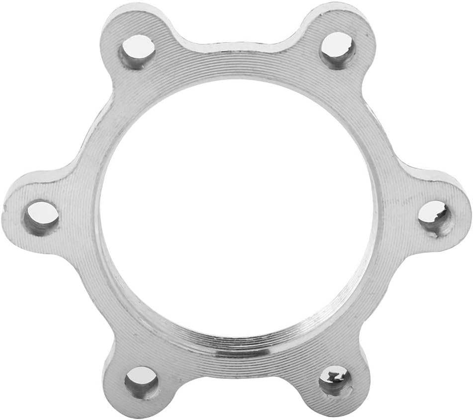 Aluminium Alloy Freewheel Threaded Hubs Disk Disc Brake Rotor 6 Bolt Flange Adapter Replacement Part, 10Pcs/Pack (48mm/1.89inch)