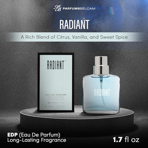 PB ParfumsBelcam Radiant Eau de Parfum for Women – Warm Oriental Vanilla Gourmand Perfume with Citrus