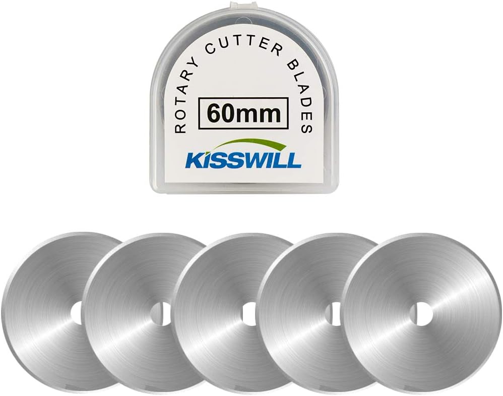 18mm Rotary Cutter Blades 10 Pack, Fits OLFA Rotary Circle Cutter Replacement for Quilting Scrapbooking Sewing Arts&Crafts, Sharp and Durable (18MM)