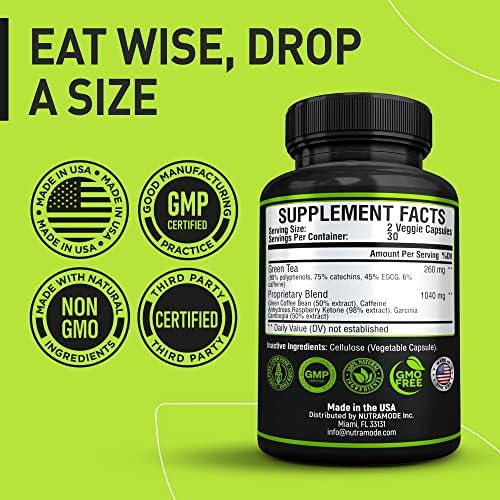 Premium Green Tea Extract Fat Burner Supplement with EGCG-Natural Appetite Suppressant-Healthy Weight Loss Diet Pills that Work Fast for Women and