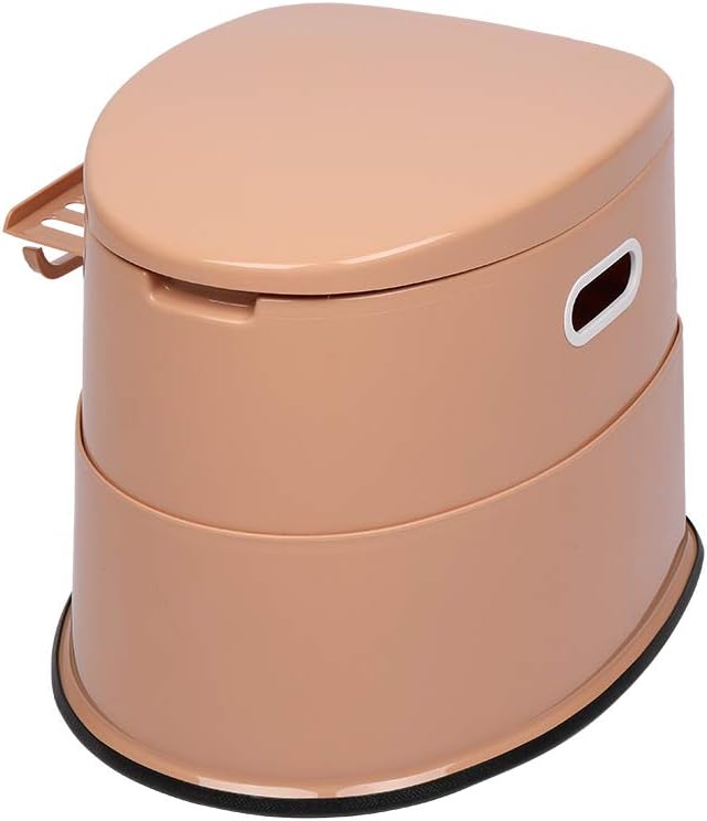 VINGLI Portable Toilet | Indoor Outdoor Commode w/Detachable Inner Bucket & Removable Paper Holder, Lightweight & Compact for Camping, Boat, Van