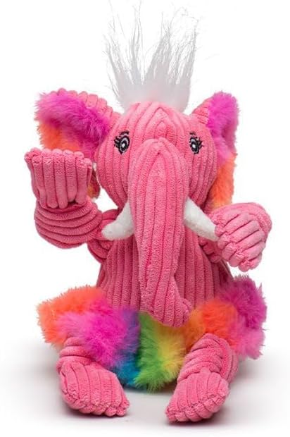 HuggleHounds Knottie Plush Dog Toy - Dog Stuffed Animal Toy, Squeaky Puppy Toys, for Small, Medium & Large Dogs, Durable Plush to Keep Them Busy - Stuey Sock Monkey, Large
