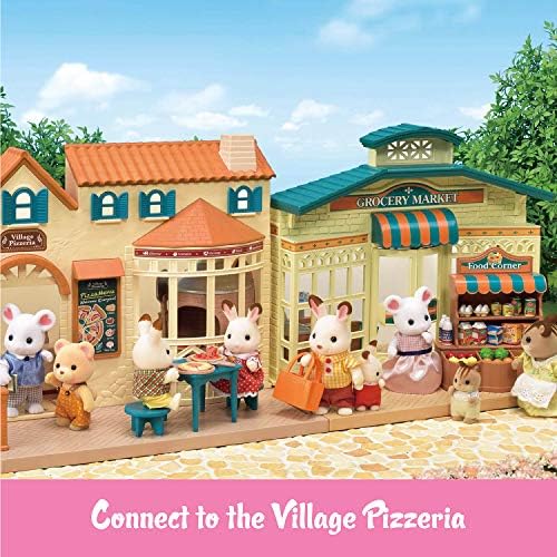 Calico Critters - Grocery Market - Town Collection - Kids Pretend Play Toy | Stock shelves, fill baskets