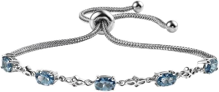 Birthstone Bracelets Charm Bolo Bracelet Adjustable Gemstone | Birthday, Gifts