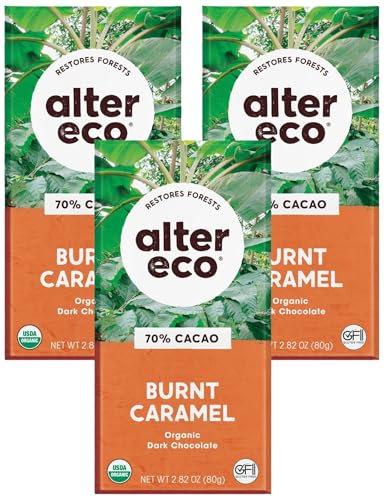 Alter Eco | Dark Chocolate Bars | Pure Dark Cocoa, Fair Trade, Organic, Non-GMO, Gluten Free (Brown Butter)