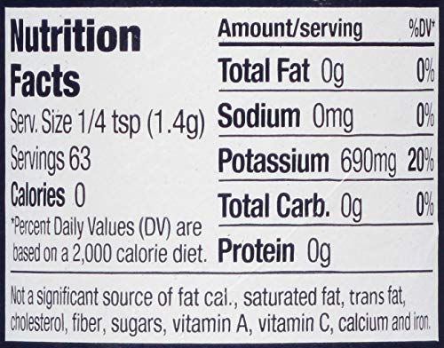 Morton Salt Substitute, Sodium Free Salt, 3.125 Ounce (Pack of 12) | Sodium Free Salt Substitute, no sodium salt, consult a physician before using