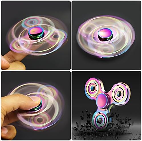ATESSON Fidget Spinner Toy 2 to 5 Min Spins Durable Stainless Steel Bearing High Speed Metal Material Hand Spinner Stress Relief Anxiety Relieves