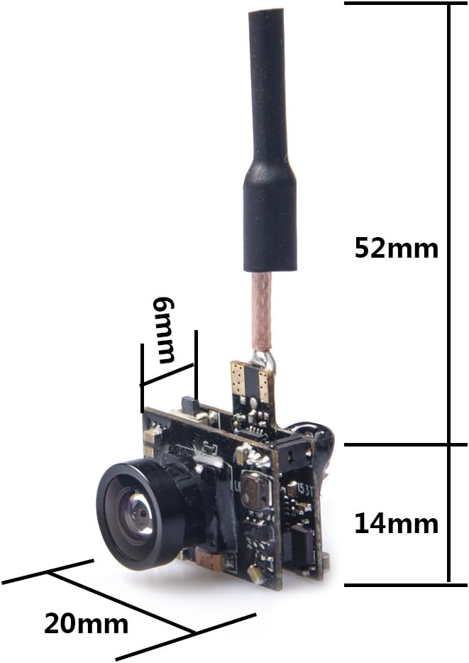 AKK BA3 5.8G 40CH VTX 0/25mW/50mW/200mW Switchable 600TVL 1/3 Cmos Micro AIO FPV Camera and Transmitter for FPV Drone Like Tiny Whoop Blade Inductrix