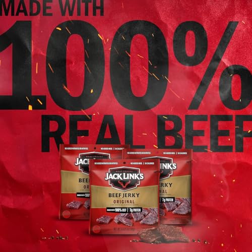 Jack Link's Beef Jerky Variety Pack - Original and Teriyaki - (9 Pack) 1.25 oz Bag - Ready to Eat Protein Snacks - 13g Protein per Serving - Made with 100% Real Beef | Bag - Ready to Eat Protein Snacks - 13g Protein per Serving - Made with 100% Real Beef