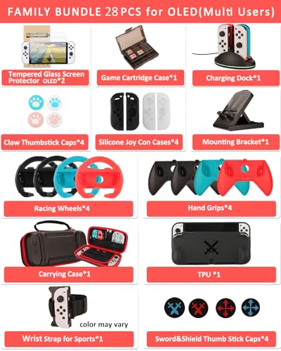 Switch Accessories - Family Bundle Accessories for Nintendo Switch