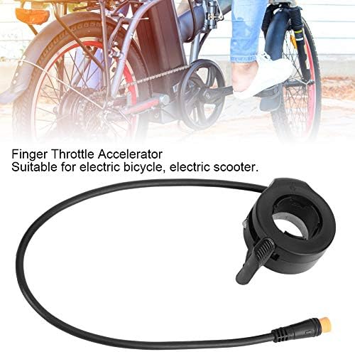 Alomejor Electric Scooter Thumb Throttle, Speed Control Finger Throttle Accelerator with Connector for Electric Scooters