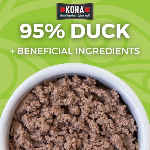 KOHA Limited Ingredient Diet Kangaroo Pate for Cats, 5.5 oz Pack of 24 | Single meat protein, sensitive stomach formula, no fillers, wet cat food, made in USA