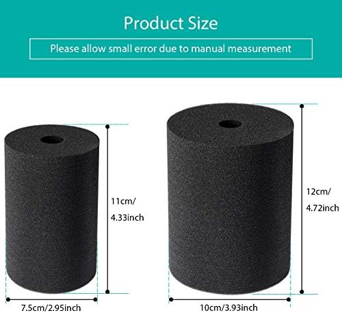 Weewooday 4 Pieces Cup Turner Foam Tumbler Turner Foam Inserts for 3/4 Inch PVC Pipe Tumbler Spinner Sponge Crafting for 10 oz to 40 Accessories
