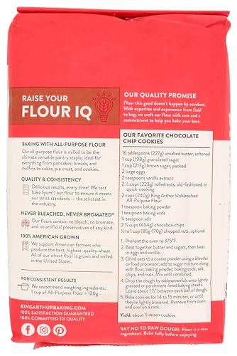 King Arthur All Purpose Unbleached Flour, 5 Pound
