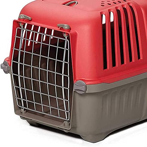Spree by MidWest 19-Inch Travel Carrier, Blue, Fits Pets up to 10 lbs | Hard-Sided Pet Carrier, Steel Door, Ventilated Design, Locking Tabs, Easy Assembly