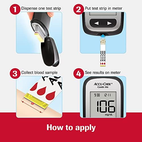 Accu-Chek Guide Glucose Test Strips, Pack of 50 | Diabetic Blood Sugar Testing