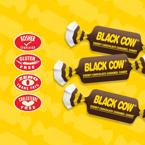 Atkinson's Black Cow Chocolate Caramel Bite Size Candy, 0.16oz