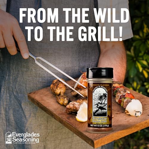 Everglades Cactus Dust BBQ Seasoning - Gluten Free - Mesquite, 6 oz | Southern Cuisine Blend, No Pesticides, Caramelized Crust