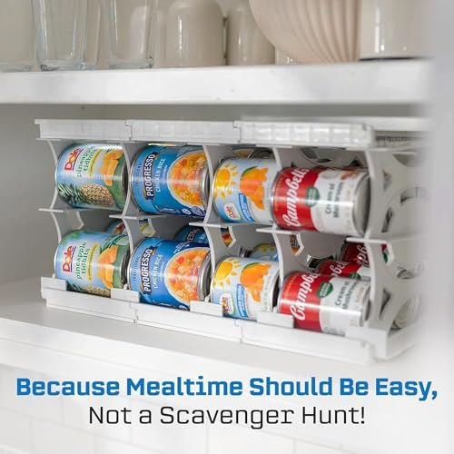 Cansolidator Cupboard - 1-Pack Can Organizer for Pantry, Stackable Soda Can Storage for Kitchen, Holds 20 Cans of Food or Soda