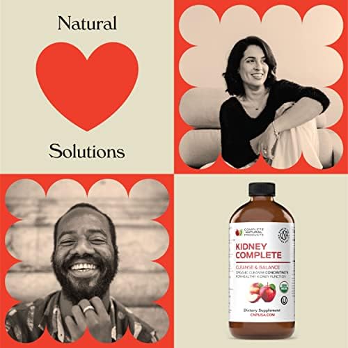 CNP | Kidney Complete Liquid 16oz - ACV, Lemon, Chanca Piedra Cleanse Aid | Kidney support liquid with apple cider vinegar, lemon and organic chanca piedra for daily cleanse and detox routines