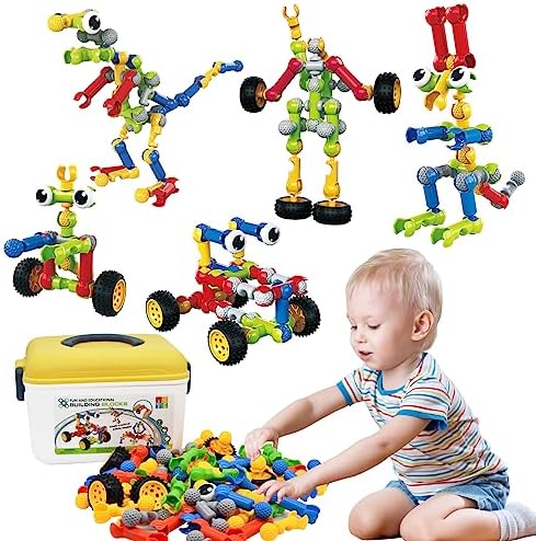 Huaker STEM Building Toys for 3 4 5 6 7 8 Year Old Boys Girls Birthday Gift