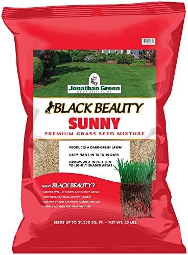Jonathan Green (10895) Black Beauty Sunny Grass Seed - Cool Season Lawn Seed (1 lb)