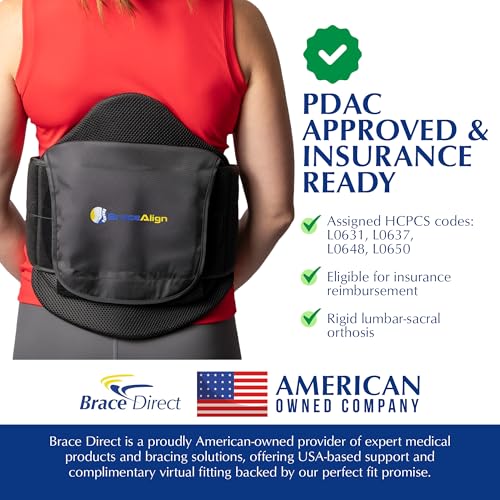 VertebrAlign LSO Back Brace for Sciatica & Herniated Disc L0650 | Back lumbar support brace that eases lower back pain, fracture support, SI joint & bulging disc. Men & women. L0631, L0648